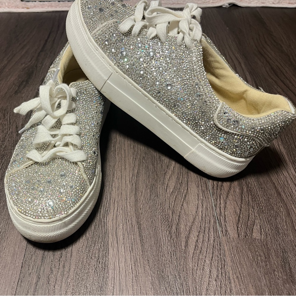 sparkly tennis shoes